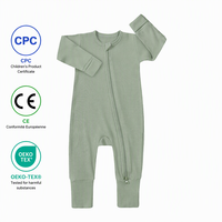 Combinaison bébé en bambou et élasthanne unisexe, garçon et fille, couleur unie, respirante, douce, vêtements pour bébé, fabricant