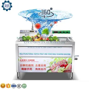 Commercial water spray spinach vegetable ozone bubble washing machine industrial fruit vegetable washing machine