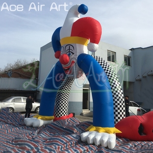 Arc de Joker à quatre pattes avec chapeau de clown, arc gonflable avec éléments de clown, arc de bienvenue pour l'entrée du parc d'attractions et du cirque - Product Image 5