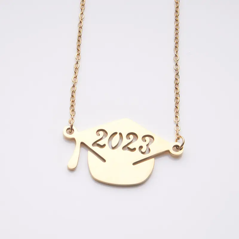 2401 meise, ювелирное изделие, докторская колпачок, цифровое ожерелье, 2023 подарок на выпускной, цепочка из нержавеющей стали