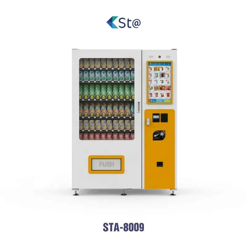 Large Capacity Automated Cold Water Bottled Water Coin Operated Vending Machines For Sale