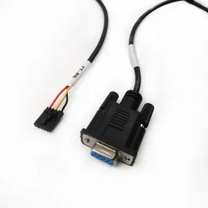 Personalizado db9 rs232 serial para molex conector 5pin cable harness