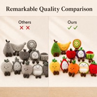 Jouet en peluche de fruit personnalisé créatif 3D ensemble de poupée de fruit de simulation de tomate de pomme peluches douces cadeau drôle de visage d'humeur d'enfant