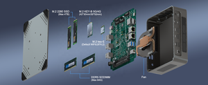 Игровой мини-ПК 13-го поколения Core <span class=keywords><strong>i7</strong></span> 1360P Core i5 1340U 2*2,5 г Lan Win11 2 * NVME HD + DP + TPC 4k мини настольный компьютер - Product Image 6
