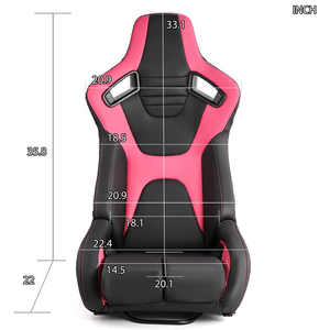JIABEIR 1095 Universal Driver Car alta qualità in pelle regolabile simulatore sportivo Gaming Sim Bucket Racing Seats - Product Image 3