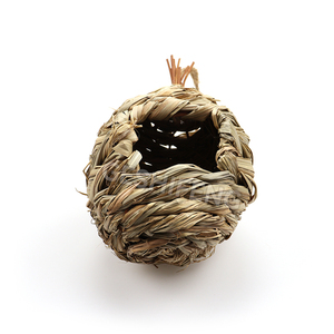 Maison en herbe, cage en herbe naturelle, nid d'oiseau tissé - Product Image 6