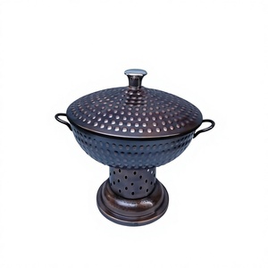 Antique Copper Hammered Chafing Dish Excellent Quality Handmade Designer <b>Food</b> Dish Classic Stylish <b>Food</b> Warmer Bronze Casserole - Product Image 1
