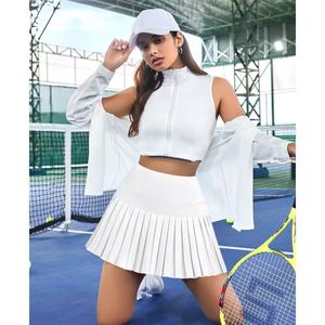Jupe de sport respirante taille haute pour femme, idéale pour le yoga, le tennis, la course et l'entraînement, avec haute élasticité et évacuation de l'humidité - Product Image 4
