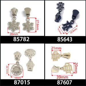 سحاب معدني مستطيل عالي الجودة مخصص، رأس سحاب مسطح بقفل تلقائي من سبائك الزنك خالٍ من النيكل، ماركة CRYSTI للملابس والحقائب - Product Image 3