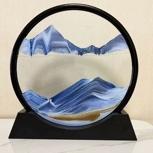 Creative Quicksand Painting Decompression Art <b>Home</b> Living Room Office Ornaments Desktop Decoration Light Luxury Hourglass - Product Image 1