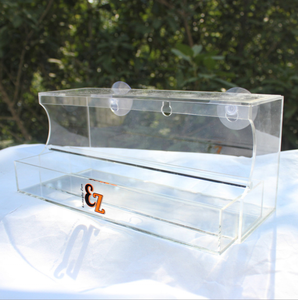 Hotsell Acrylique Cage À Oiseaux Mangeoire Fenêtre Extérieure <span class=keywords><strong>mural</strong></span> Pour Animaux De Compagnie Mangeoire Boîte - Product Image 3