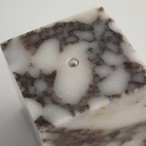 Hiện đại mới lạ đá tự nhiên ánh sáng ban đêm phí phòng ngủ cửa hàng bầu không khí Đèn nghệ thuật Deco đá cẩm thạch Đèn bàn - Product Image 5