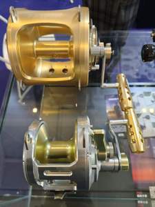 Moulinets de pêche en haute mer Gold Marine Ocean Tuna Shark Offshore 2 vitesses 80W 130W pour la pêche au trolling de gros gibier - Product Image 1