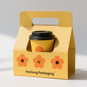 Boîte porte-gobelet en papier jetable de conception personnalisée de qualité supérieure 16 <span class=keywords><strong>oz</strong></span> <span class=keywords><strong>12</strong></span> <span class=keywords><strong>oz</strong></span> 18 <span class=keywords><strong>oz</strong></span> Boîte recyclable faite à la main enduite pour les petites entreprises - Product Image 2
