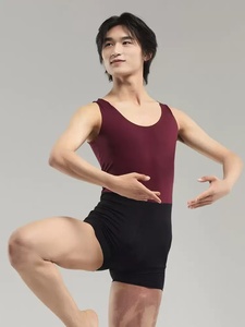 Leotardo de <span class=keywords><strong>Ballet</strong></span> Elástico para Hombre, Leotardo de Gimnasia, Ropa de Danza, Top de <span class=keywords><strong>Ballet</strong></span> con Pantalones Cortos para Niños - Product Image 2