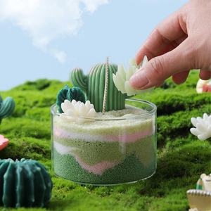 Kit <span class=keywords><strong>de</strong></span> Fabricación <span class=keywords><strong>de</strong></span> Velas Personalizadas OEM ODM, Mini Cactus Bonsái, Kit <span class=keywords><strong>de</strong></span> Bricolaje <span class=keywords><strong>para</strong></span> Hacer Velas, Decoración y Aromatización del Hogar - Product Image 1