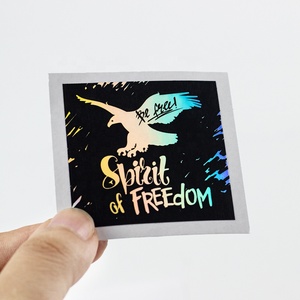 Không thấm nước Holographic cầu vồng hiệu ứng dính Vinyl Sticker biểu tượng tùy chỉnh chết cắt laser ba chiều in nhãn - Product Image 1