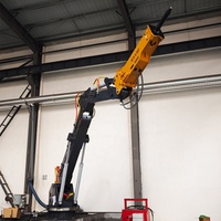 Machine hydraulique stationnaire haute puissance (30 kW) pour la manutention et le broyage de ferraille avec télécommande ; disponible en version diesel ou électrique