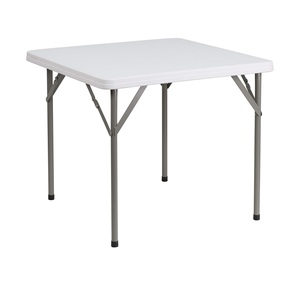 Moon, superventas, Mesa Cuadrada plegable moderna de 86cm, mesa de plástico, mesa de fácil transporte para banquetes al aire libre, usos de boda - Product Image 1
