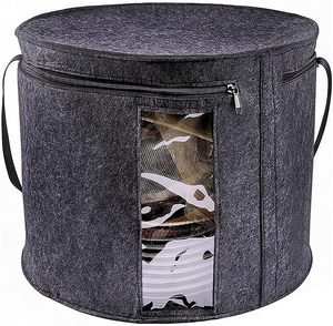 Handmade Round Brim Hats Organizer <b>Bag</b> Cowboy Hat Organizer Felt Stuffed Animal <b>Toy</b> Storage - Product Image 5