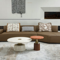 Mesa de Centro Contemporánea para el Hogar, Mesa de Centro Moderna para Sofá, Decoración de Interiores para Villa, Mesa de Té Multifuncional