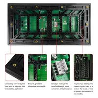 Module matriciel LED P4 pour l'extérieur, 256x128mm, haute luminosité, étanche, 64x32 pixels, panneau couleur 8S, affichage programmable HUB75
