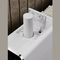 Machine de chauffage de serviettes multifonctionnelle avec régulation fine de la température, distribution automatique et dispositif de chauffage pour serviettes jetables