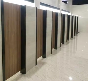 Sistema de cubículos de inodoro tablero de partición de madera impermeable HPL - Product Image 4