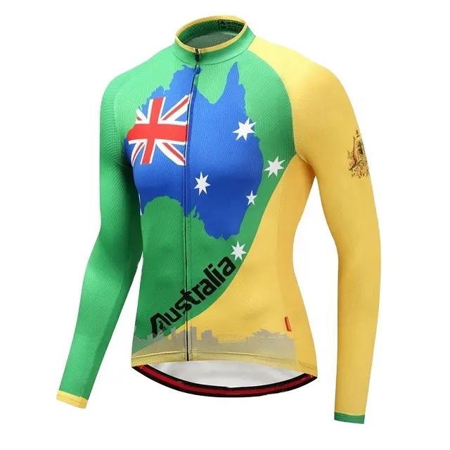 Custom Design Groothandel Heren Polyester Snel Droog Lange Korte Broek Mouw China Cycling Jersey Fabriek Direct