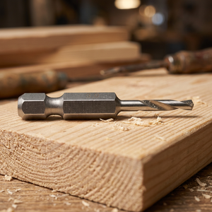 อุปกรณ์เสริมเครื่องมือไฟฟ้า DIN338 ดอกสว่านเกลียวสั้นแบบเปลี่ยนเร็วขนาด 1/4 นิ้ว สำหรับงานเจาะเร็ว หัวจับดอกสว่านแบบเร็ว แกนหกเหลี่ยม สำหรับงานไม้ - Product Image 6