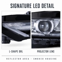 12V 35W 4600 Lumens LED Headlights for Chevrolet Camaro SS 2018 2019 2020 2021 2022 L Shape DRL Projector for SS Headlights