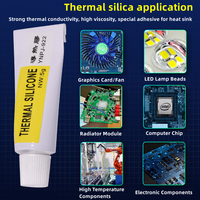 Poids net 5 grammes Emballage en tube souple Étoiles grises 922 Pâte thermique conductrice de chaleur Composés pour dissipateur thermique pour CPU GPU