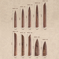Funda Magnética para Cuchillos de Sushi y Sashimi Grandsharp, Funda de Madera de Nogal para Cuchillos de Salmón, Protector de Hoja de Madera Saya