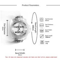 Nouvelle Montre Personnalisée avec Votre Logo et Photo, Étanche en Silicone Transparent