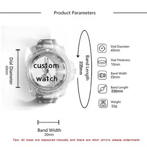 New <strong>Custom</strong> Your Own Logo Wristwatch Personalized Picture Waterproof Transparent Silicone Watch - Product Image 4