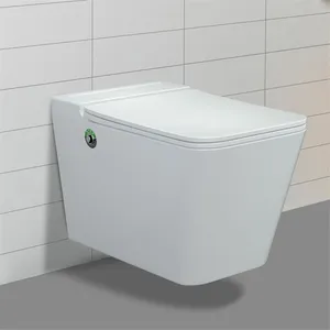 现代设计浴室陶瓷壁挂式马桶无水箱脉冲马桶