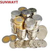 Vente en gros de pièces de monnaie personnalisées pousseur de pièces de monnaie en métal jeux blanchisserie amusement griffe machine arcade jeton pièce