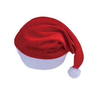 Chapeaux de Noël promotionnels de logo personnalisé de vente chaude chapeau de Noël de bébé adulte de polyester chapeaux de père Noël pour la célébration de partie - Product Image 4