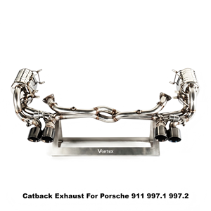 Vortex Performance Stainless Steel Catback Exhaust For Porsche 911 997.1 997.2 2005-2012 Track Tuning <b>Kit</b> - Product Image 1
