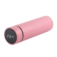 Thermos intelligent portable en acier inoxydable de 500 ml avec infuseur à thé, design européen, affichage LED de la température, utilisation en voiture