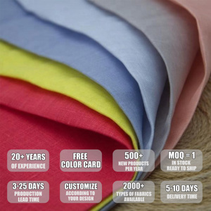 Tissu <span class=keywords><strong>de</strong></span> rideau 100 % <span class=keywords><strong>lin</strong></span> pur naturel français, léger, teint en fil, uni, pour chemises, pantalons, textiles <span class=keywords><strong>de</strong></span> maison, jupes - Product Image 3