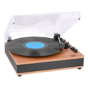 Tocadiscos Giradischi Wood Black VT 1025 BT 33 45 78 RPM con Bluetooth y Altavoces Incluidos - Product Image 1