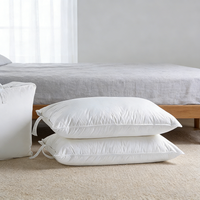 Oreiller de luxe imperméable pour hôtel, 100% coton, gonflable, personnalisable, haute qualité, anti-duvet, 233TC, marque JUNTU