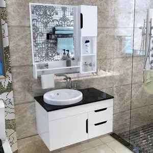 PVC 浴室洗手柜控制台家具盆