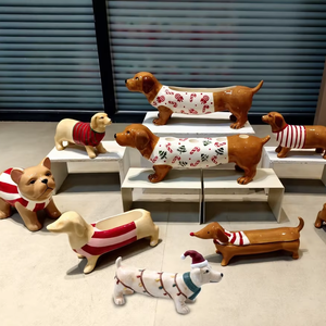 Décoration de Noël en céramique en forme de <span class=keywords><strong>saucisse</strong></span>, adorable et douce, ornements pour <span class=keywords><strong>arbre</strong></span> de Noël pour la décoration de fête <span class=keywords><strong>à</strong></span> domicile - Product Image 1