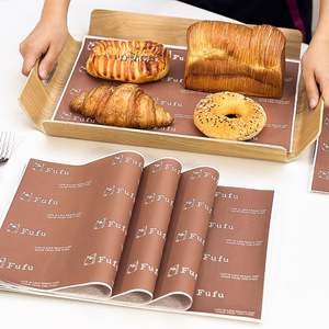 Custom Eco-Friendly <b>Greaseproof</b> PE Coated Food Disposable Wrapping Waterproof Bread Bagel Baking <b>Paper</b> for Cookie Food Packaging - Product Image 1