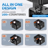 Worldplug Chargeur mural à charge rapide dans le monde entier tout-en-un Adaptateur de voyage international Adaptateur secteur universel
