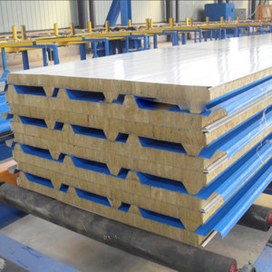 Giá Nhà Máy Không Cháy Rock Wool Cách Nhiệt 200Mm Độ Dày Tường Bánh Sandwich Panel Vật Liệu Chịu Lửa - Product Image 3