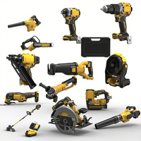 Kit d'outils électriques professionnels 18V 20V avec perceuses à batterie au lithium, boîte à outils et garantie d'un an