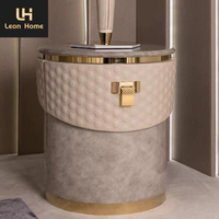 Table de chevet moderne de luxe haut de gamme pour chambre à coucher personnalisée